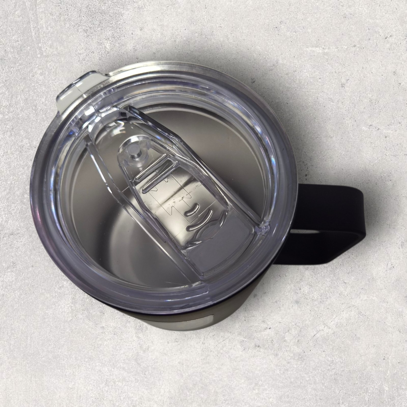 Mug isotherme noir avec couvercle pompiers lyon corneille 120 ans
