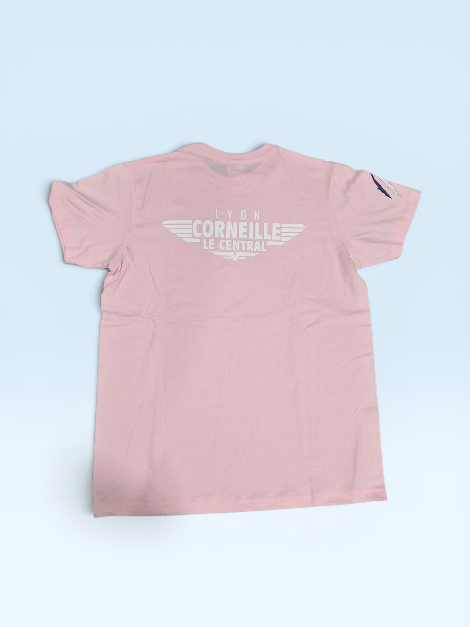 T-shirt pompiers lyon corneille 120ans rose