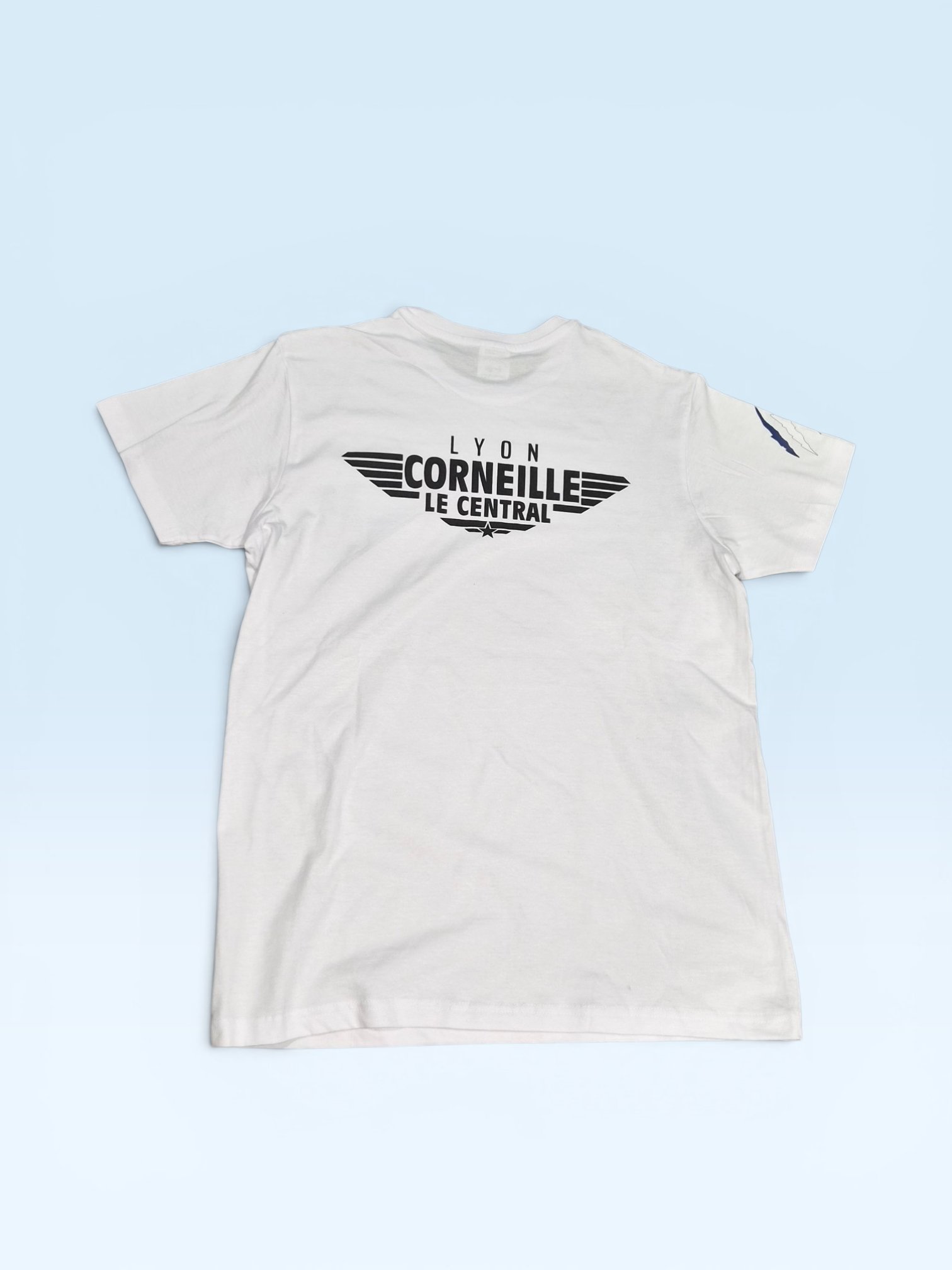 T-shirt pompiers lyon corneille 120ans blanc