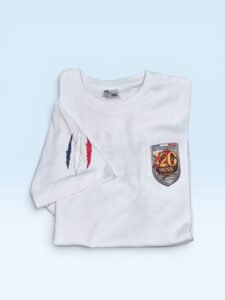 T-shirt pompiers lyon corneille 120ans blanc