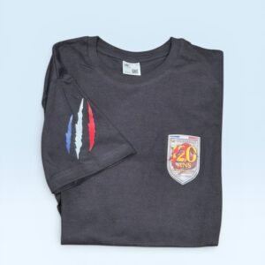 T-shirt pompiers lyon corneille 120ans noir