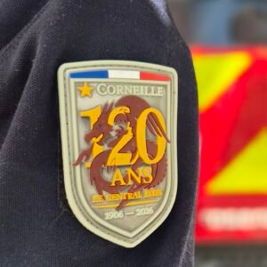 écusson 120ans édition spéciale pompiers lyon corneille